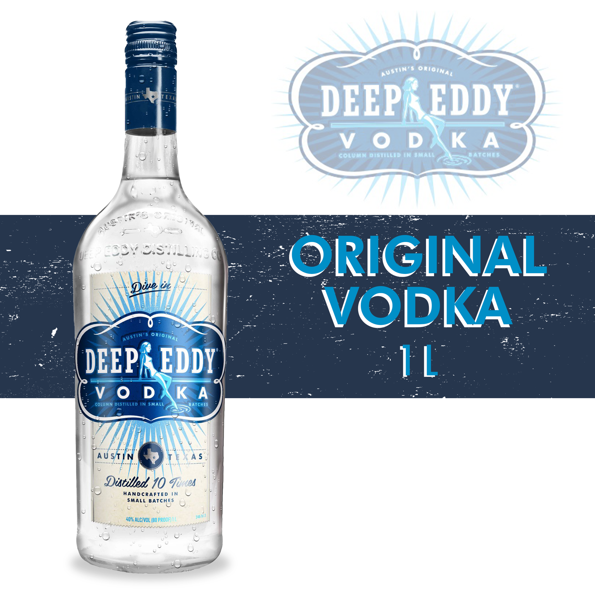 slide 3 of 3, Deep Eddy Original Vodka, 1 liter