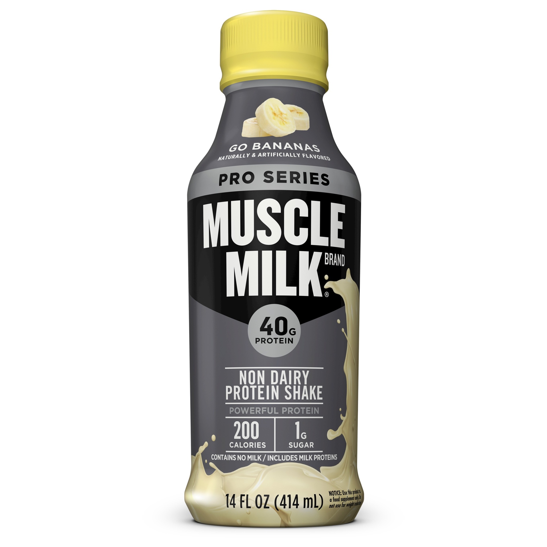 slide 1 of 6, Muscle Milk RTD Muscle Milk Pro Banana Bottle, 14 fl oz