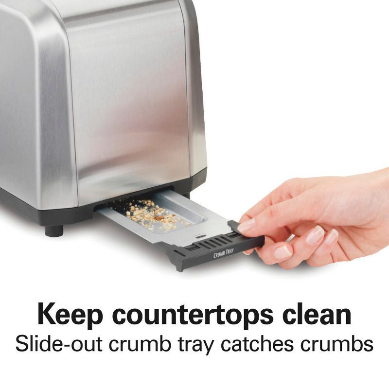 slide 5 of 11, Hamilton Beach 2 Slice Toaster - Stainless Steel: Bagel & Bread Toaster, High-Lift, Adjustable Browning, Kitchen Deals, 1 ct