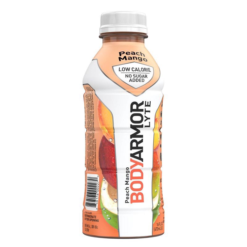 slide 2 of 6, BODYARMOR LYTE Peach Mango - 16 fl oz Bottle, 16 fl oz