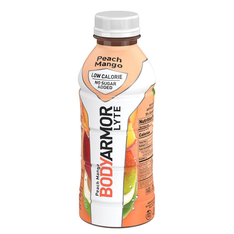 slide 4 of 6, BODYARMOR LYTE Peach Mango - 16 fl oz Bottle, 16 fl oz