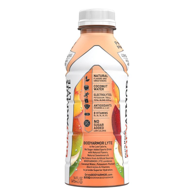 slide 5 of 6, BODYARMOR LYTE Peach Mango - 16 fl oz Bottle, 16 fl oz