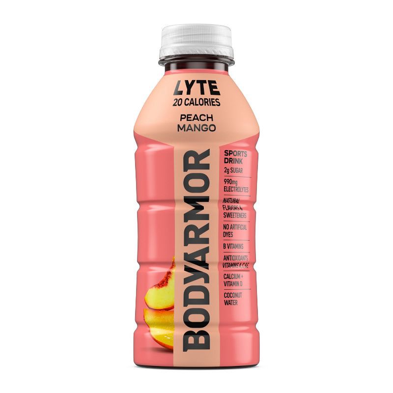 slide 1 of 6, BODYARMOR LYTE Peach Mango - 16 fl oz Bottle, 16 fl oz