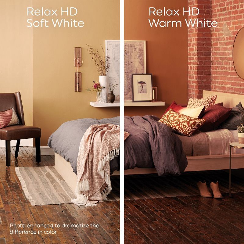 slide 7 of 7, GE Household Lighting GE 2pk 40W Relax LED Decorative Light Bulbs Soft White, 2 ct