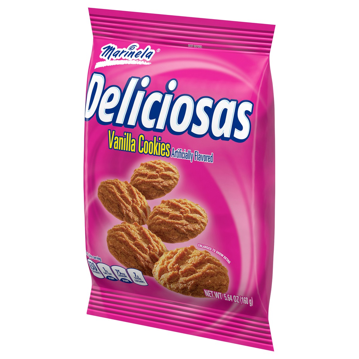 slide 2 of 9, Marinela Deliciosas Vanilla Cookies, 5.64 oz, 12 ct