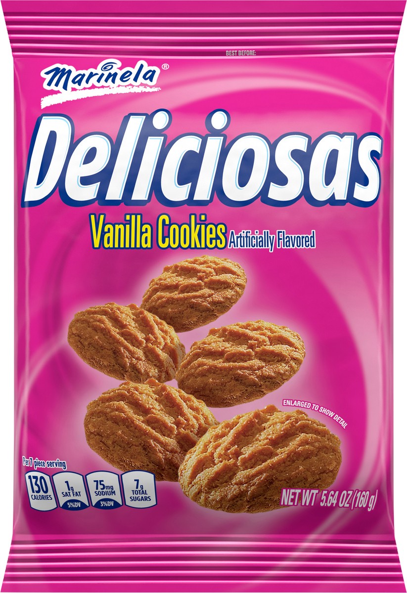 slide 8 of 9, Marinela Deliciosas Vanilla Cookies, 5.64 oz, 12 ct