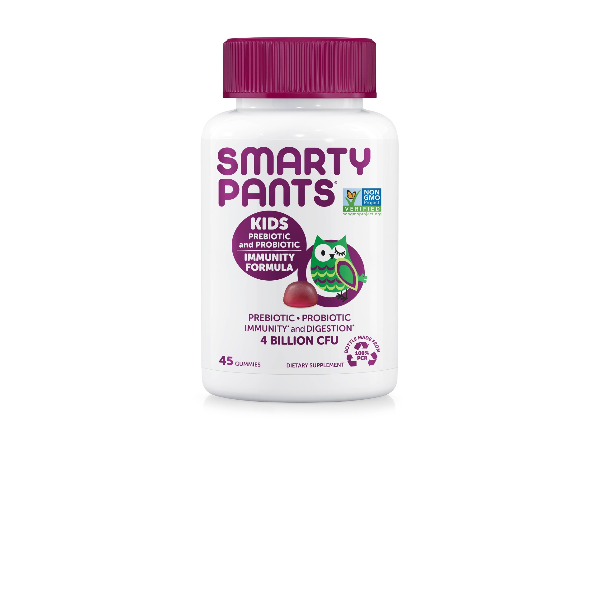 slide 1 of 3, SmartyPants Kids Probiotic Dietary Supplement Gummies - Grape, 45 ct