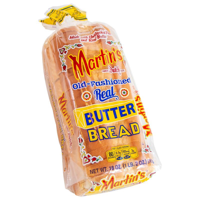 slide 2 of 9, Martin's Old Fashioned White Butter Bread - 18oz, 18 oz