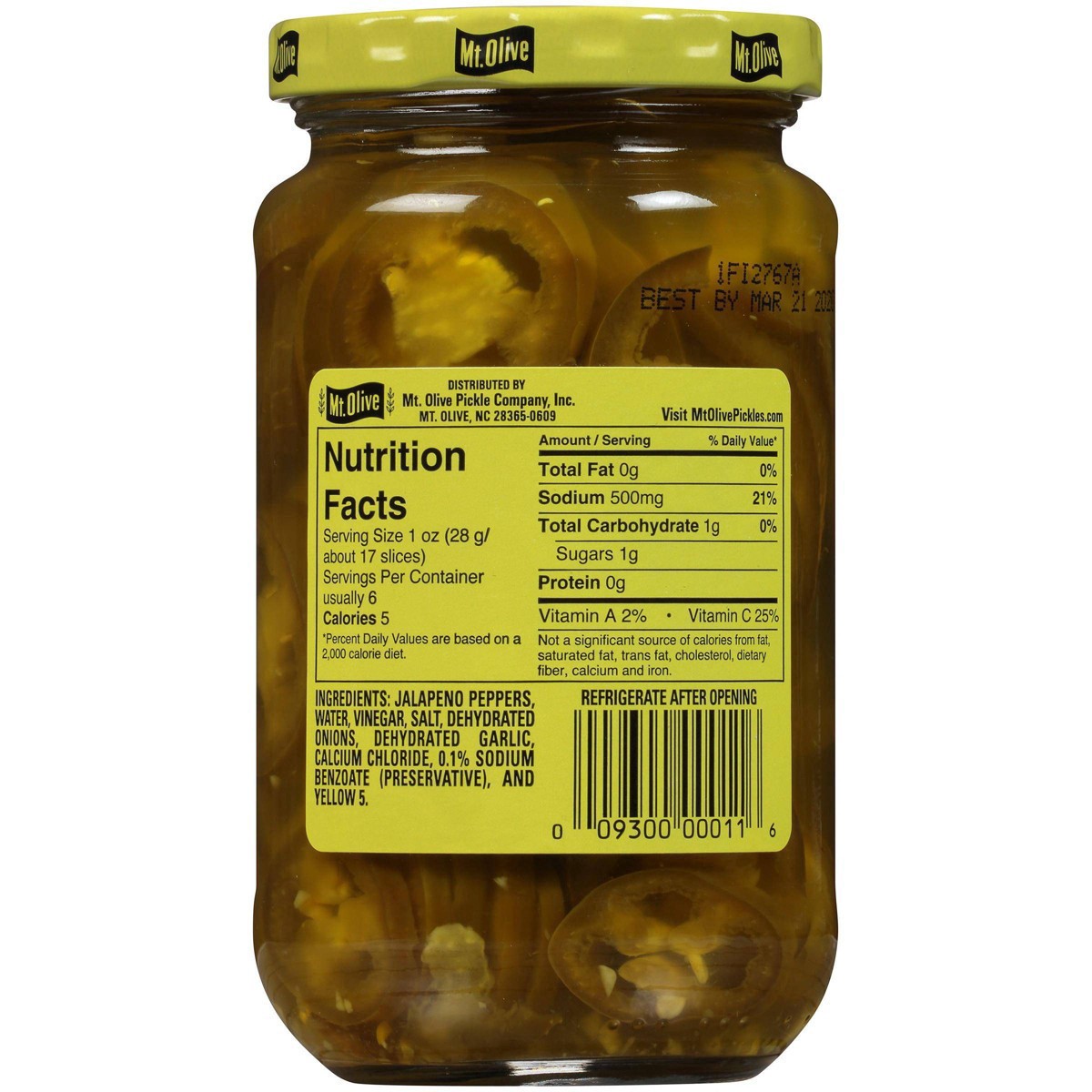 slide 4 of 4, Mt. Olive Jalapeno Slices - 12oz, 12 oz