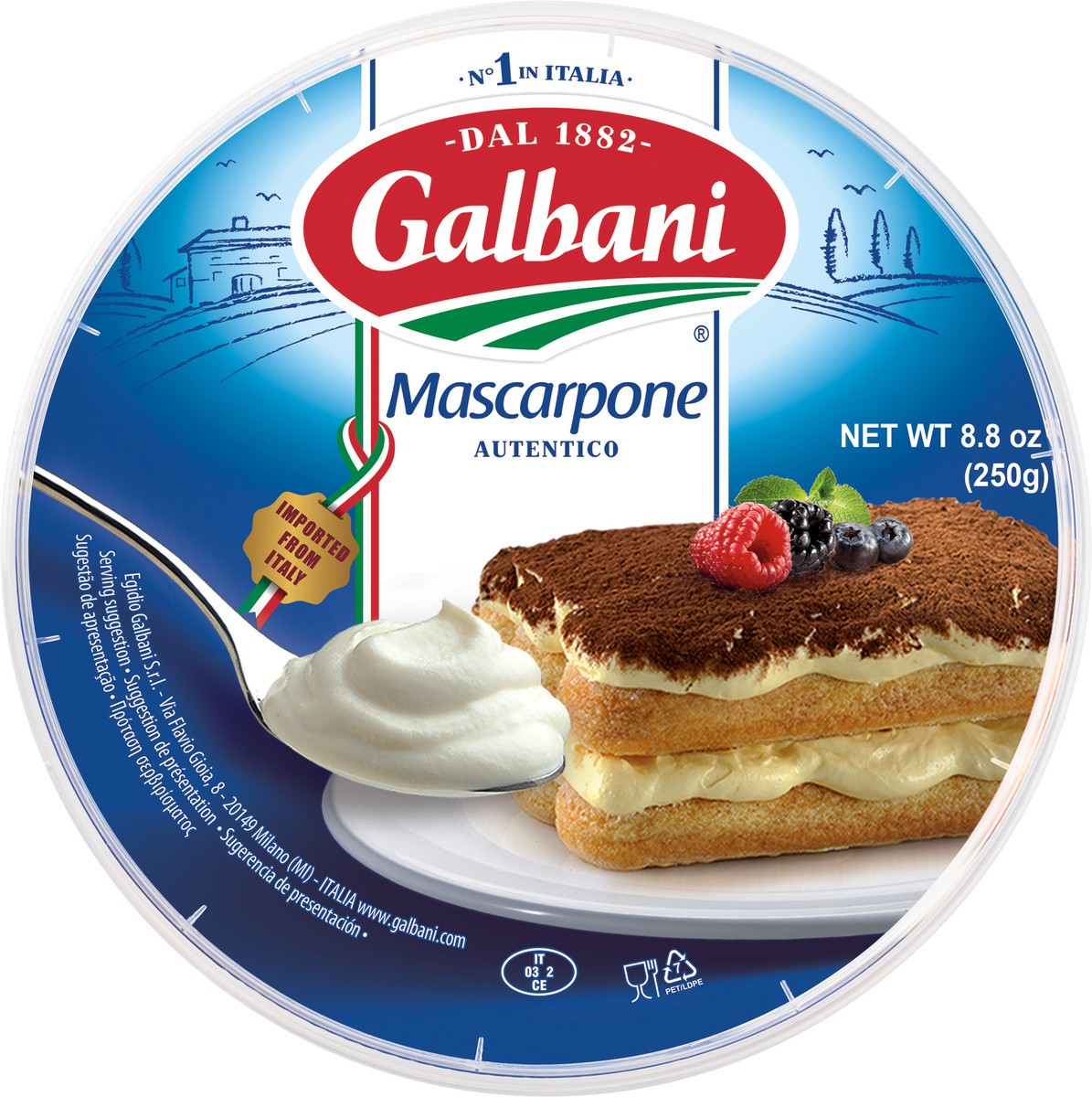 slide 7 of 7, Galbani 8.8oz Imported Mascarpone Cheese, 8.8 oz