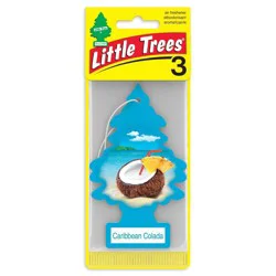 Little Trees 3pk Caribbean Colada Air Freshener