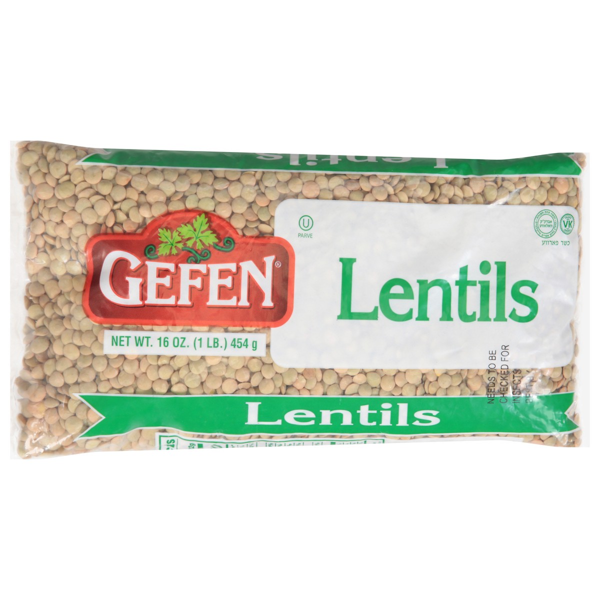 slide 6 of 9, Gefen Lentils 16 oz, 16 oz