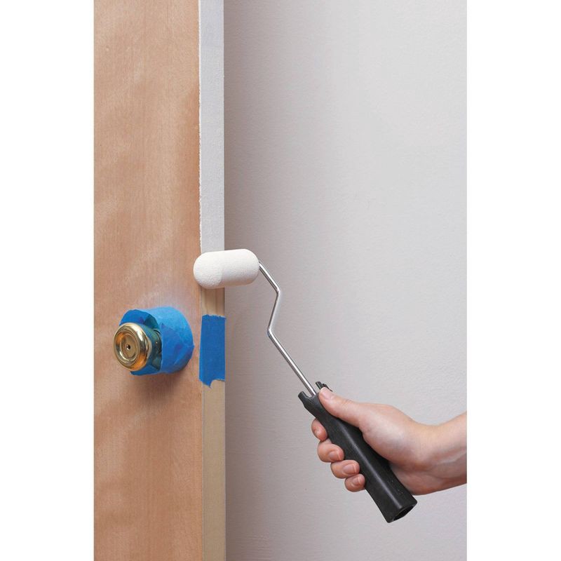 slide 3 of 3, Master Foam Mini Roller Kit: Polyurethane Paint Applicators, 4-Piece Set with Tray & Brushes, 1 ct