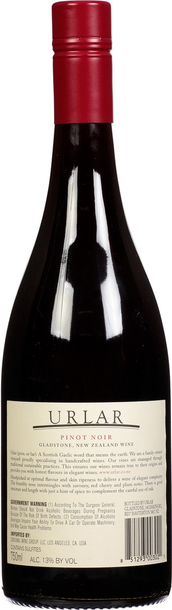 slide 9 of 10, Urlar New Zealand Pinot Noir Red Wine 750 ml, 750 ml