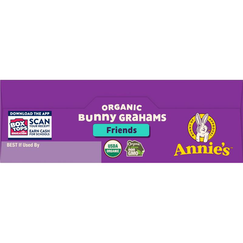 slide 6 of 9, Annie's Organic Friends Bunny Grahams Chocolate Chip & Honey Baked Snacks - 7oz, 7 oz
