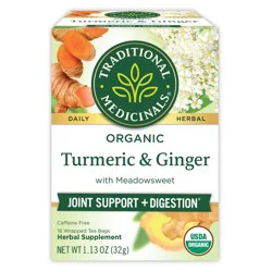 Traditional Medicinals Turmeric with Meadowsweet & Ginger - 16ct