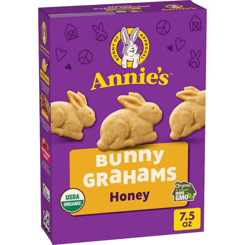slide 1 of 9, Annie's Organic Bunny Grahams Honey Baked Snacks - 7.5oz, 7.5 oz