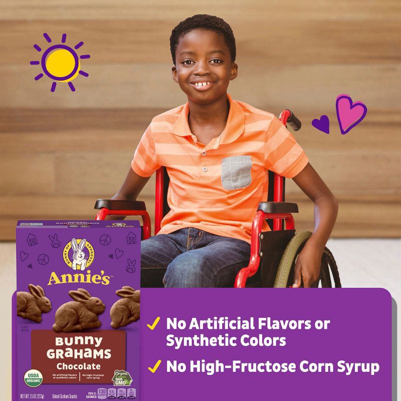 slide 5 of 11, Annie's Organic Chocolate Bunny Grahams - 7.5oz, 7.5 oz