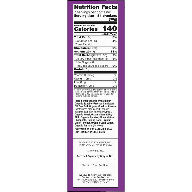 slide 4 of 8, Annie's Organic Cheddar Bunnies Baked Snack Crackers - 7.5oz, 7.5 oz