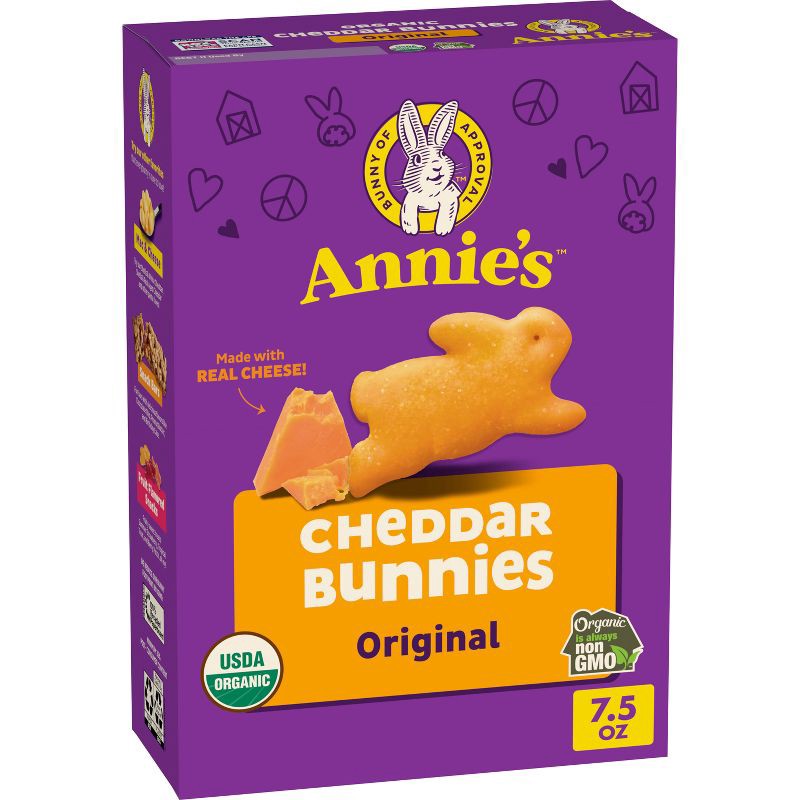 slide 1 of 8, Annie's Organic Cheddar Bunnies Baked Snack Crackers - 7.5oz, 7.5 oz