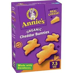 Annie's Organic Cheddar Bunnies Baked Snack Crackers - 7.5oz