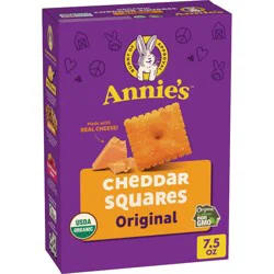 Annie's Cheddar Squares Baked Snack Crackers - 7.5oz