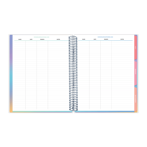 slide 10 of 10, 2025-2026 Blue Sky Weekly/Monthly Academic Planner, 8-1/2"" x 11"", Audette Cool, July 2025 To June 2026, 153591, 1 ct