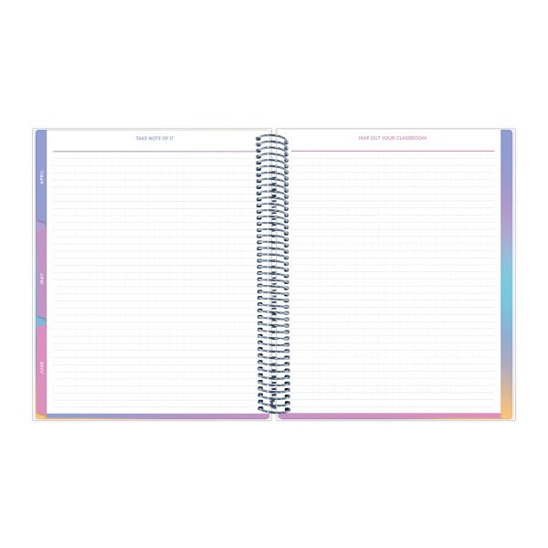 slide 3 of 10, 2025-2026 Blue Sky Weekly/Monthly Academic Planner, 8-1/2"" x 11"", Audette Cool, July 2025 To June 2026, 153591, 1 ct
