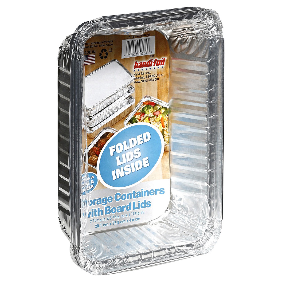 slide 2 of 4, Handi-foil Meal Prep Pans with Board Lids 5 Each, 5 ct