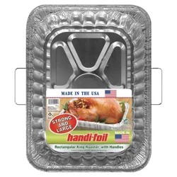 Handi-foil Rectangular King Roaster Pan with Handles 1 ea
