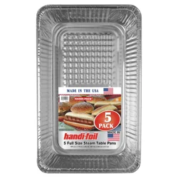 Handi-foil Full Size Steam Table Pans 5 ea
