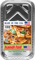 Handi-foil Toaster Oven Pans 4 ea