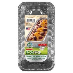 Handi-foil Loaf Pans & Lids 3 ea