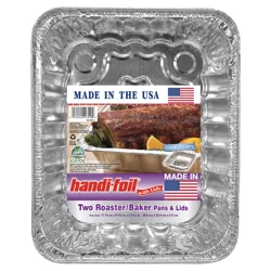 Handi-foil Roaster/Baker Pans & Lids 2 ea