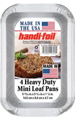 Handi Foil Heavy Duty Smoothwall Mini Loaf Pan
