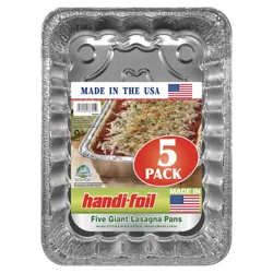 Handi-foil Giant Lasagna Pans 5 Each