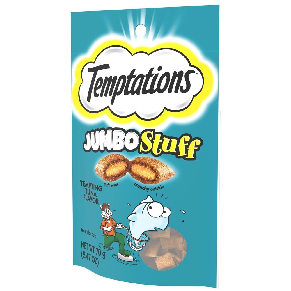 slide 5 of 5, Temptations Jumbo Stuff Tuna Cat Treats, 2.5 oz