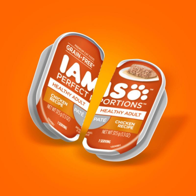 slide 2 of 11, IAMS Healthy Adult Perfect Portions Pate Grain Free Chicken Flavor Wet Cat Food - 2.6oz, 2.6 oz