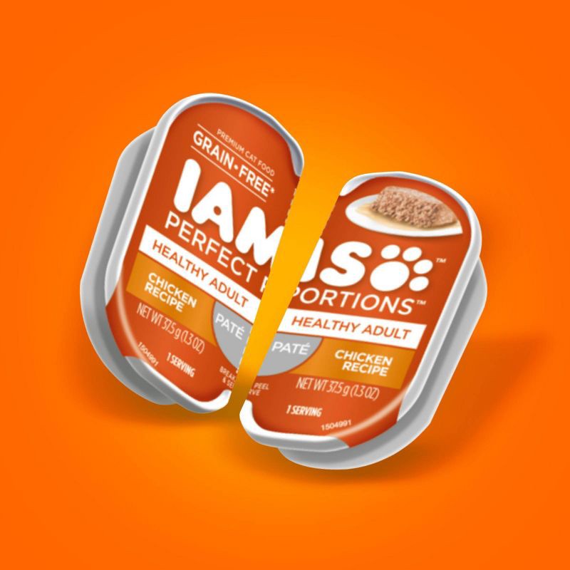 slide 3 of 11, IAMS Perfect Portions Healthy Chicken Flavor Pate Kitten Wet Cat Food - 2.6oz, 2.6 oz