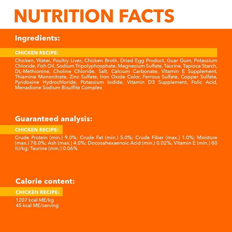 slide 11 of 11, IAMS Perfect Portions Grain Free Paté Premium Wet Cat Food Chicken Recipe Healthy Kitten - 2.6oz, 2.6 oz