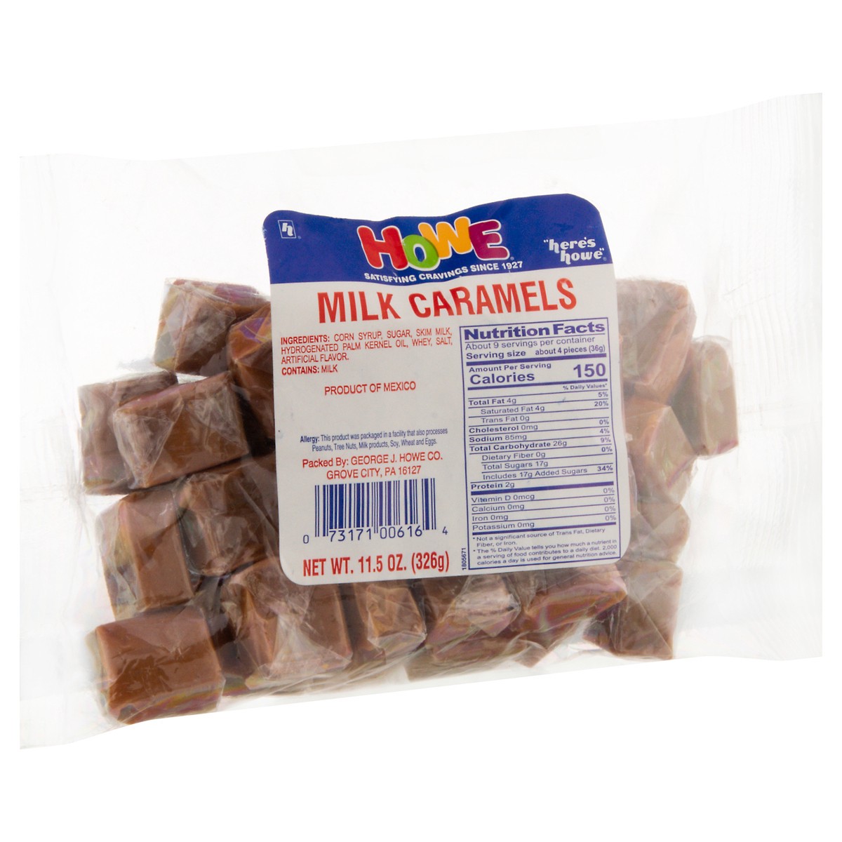 slide 2 of 11, Howe Milk Caramels, 11.5 oz