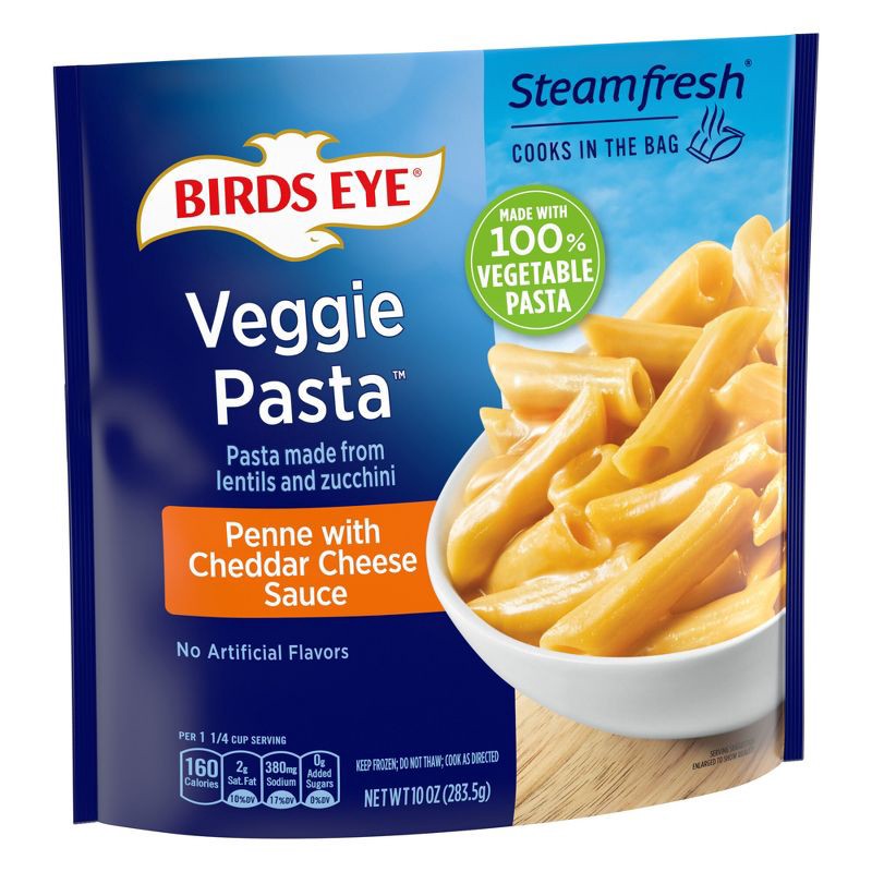 slide 2 of 7, Birds Eye Veggie Pasta Frozen Zucchini Lentil Penne with Cheddar Sauce - 10oz, 10 oz