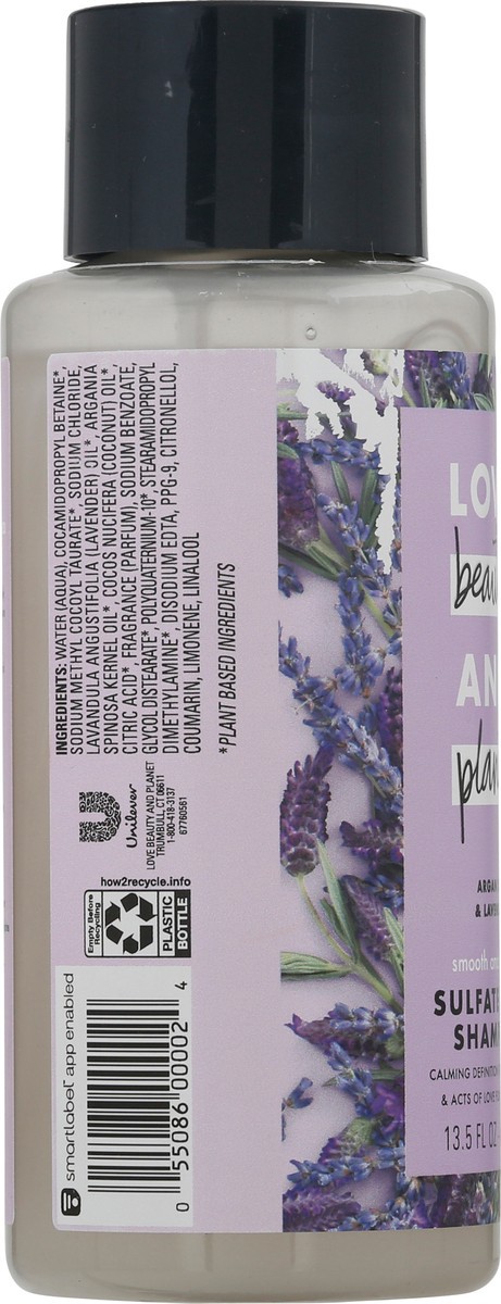 slide 2 of 10, Love Beauty and Planet Weightless Smooth Shampoo with Vegan Collagen, Argan Oil & Lavender, 13.5 oz, 13.5 oz