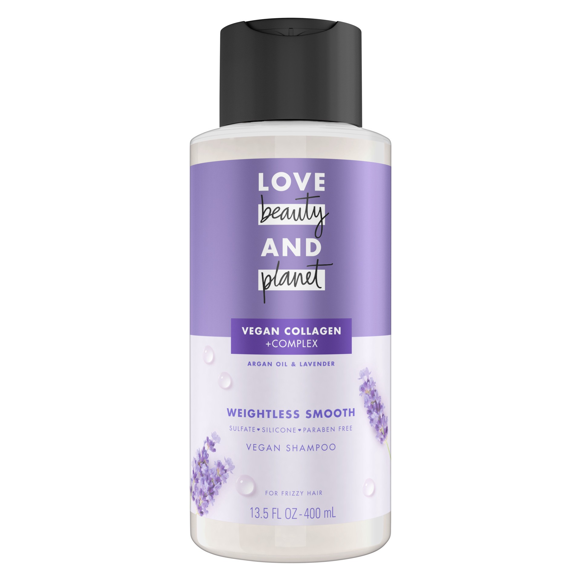 slide 1 of 10, Love Beauty and Planet Weightless Smooth Shampoo with Vegan Collagen, Argan Oil & Lavender, 13.5 oz, 13.5 oz