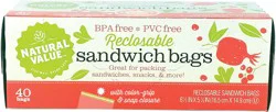 Natural Value Reclosable Sandwich Bags