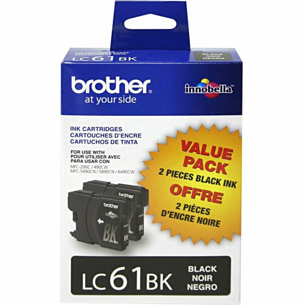 slide 3 of 4, Brother LC Innobella Ink, Black (LC, 2 pk; 612 ct