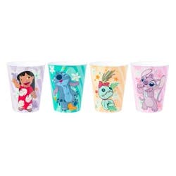 SILVER BUFFALO SB Stitch Tropical 4pc 2.5oz Plastic Mini Cup Set