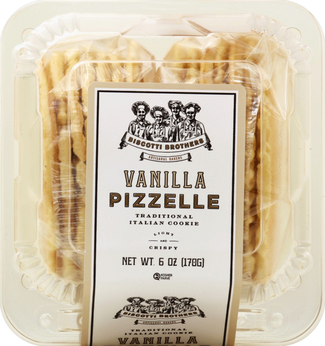 slide 3 of 4, Biscotti Brothers Bakery Biscotti Brothers Vanilla Pizzelle 6 Oz, 6 oz