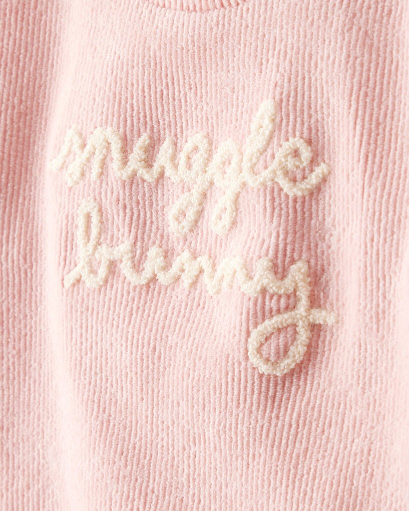 slide 3 of 3, Carters Baby Girl Snuggle Bunny Pullover Sweatshirt - Pink Pink 12M, 1 ct