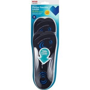 slide 1 of 1, CVS Health Men's Plantar Fasciitis Orthotics, Sizes 8-12, 2 Pairs, 1 ct